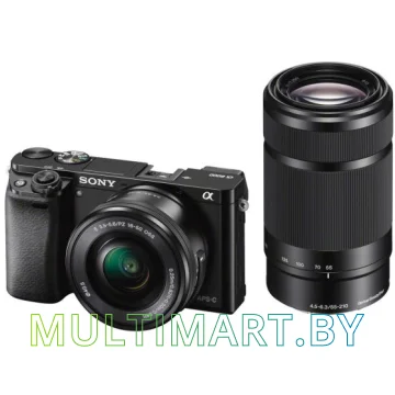 Фотоаппарат Sony Alpha a6000 Double Kit 16-50mm + 55-210mm (черный)